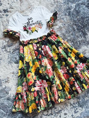 Dolce & Gabbana Dress, Size 11/12, Floral Pattern