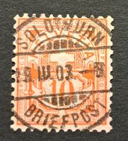 ZIFFERMARKE 10 RAPPEN VOLLSTEMPEL SOLOTHURN