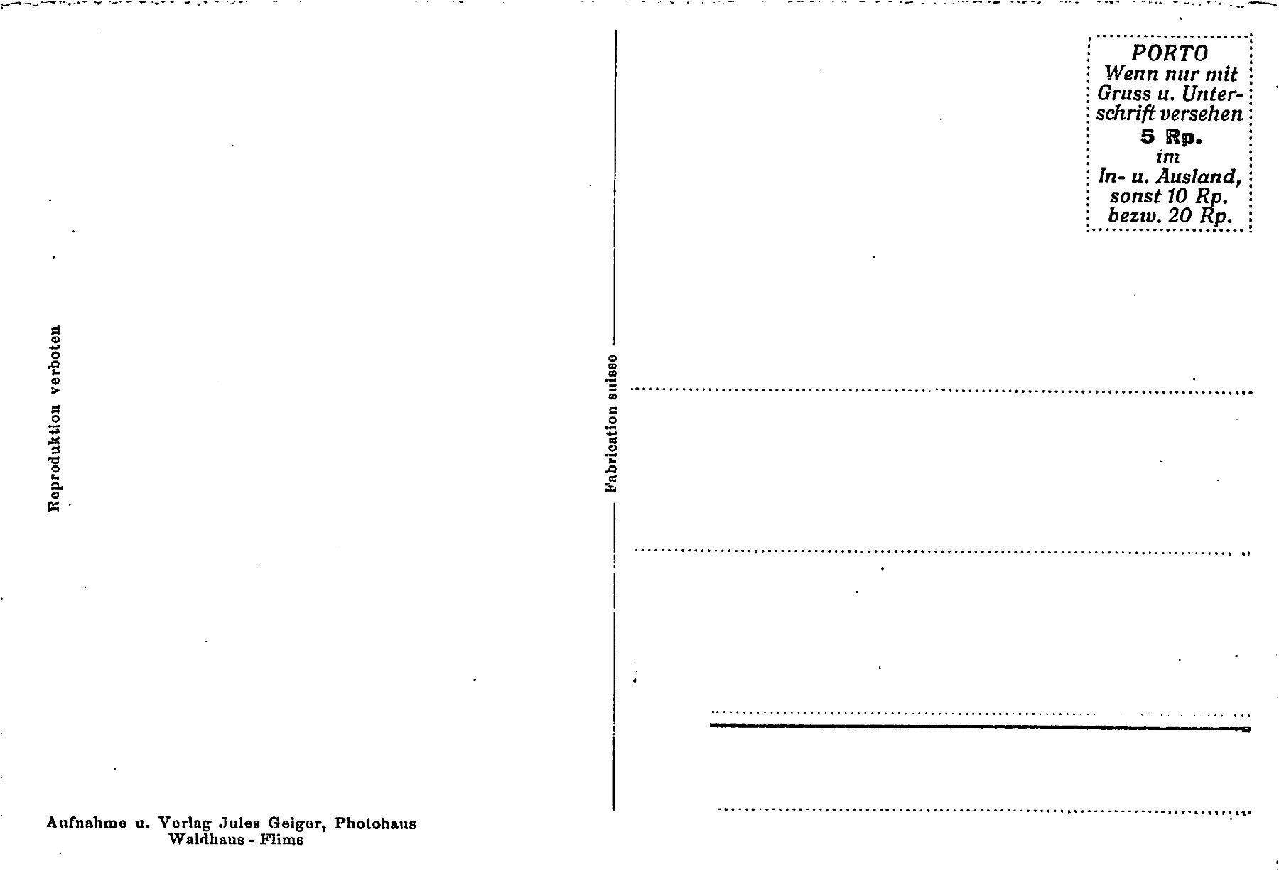 Cartoline postali: Andeer – Usato da Ottikon b.Kemptth. venduto da Neptun1974 1