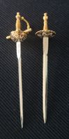 2 kleine Schwerter von Toledo Brieföffner o. Cocktailspiesse