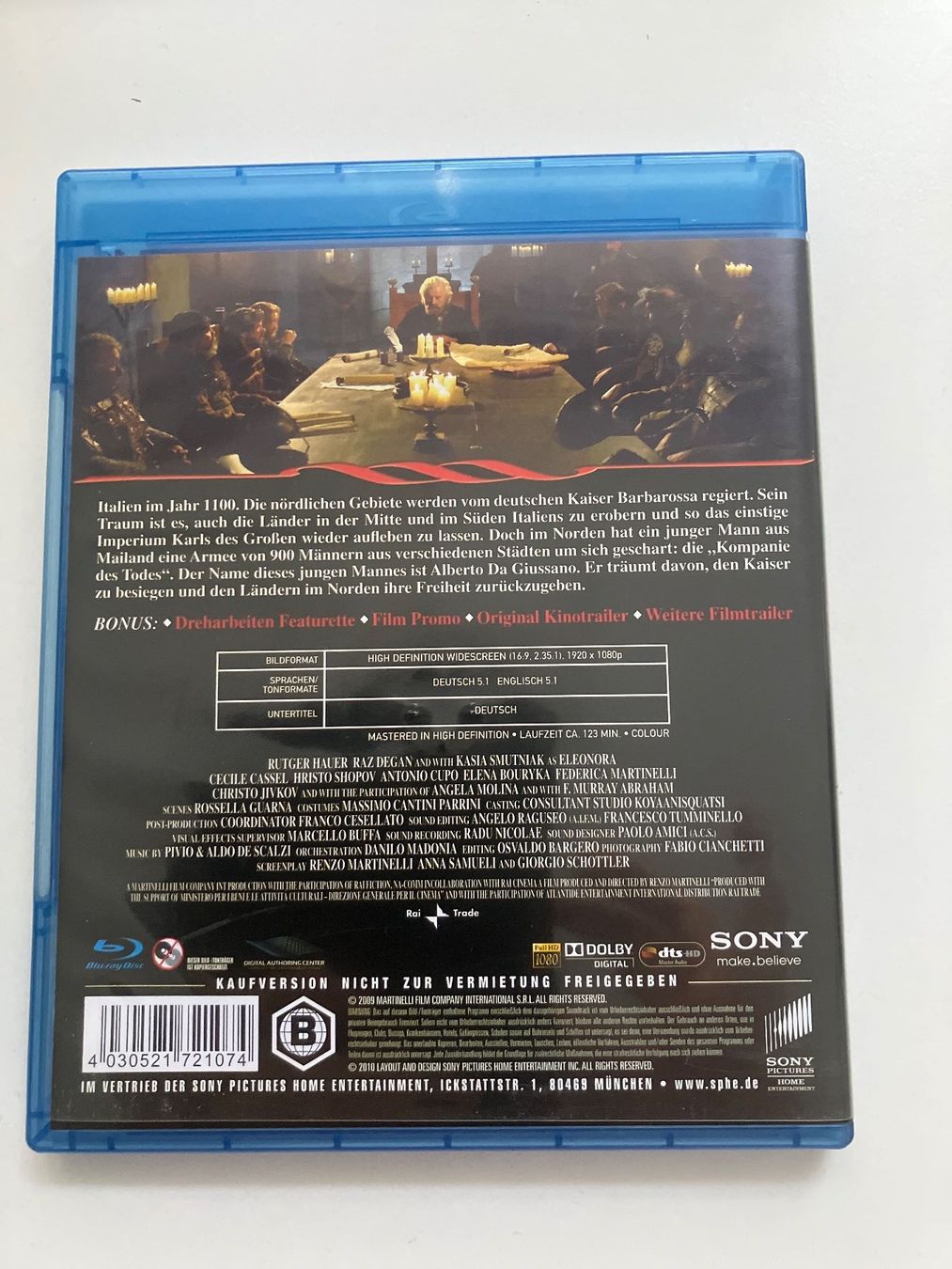 Tutti i DVDs: Barbarossa (Blu-ray) Rutger Hauer – Usato da Arbon venduto da Sugofresser 1