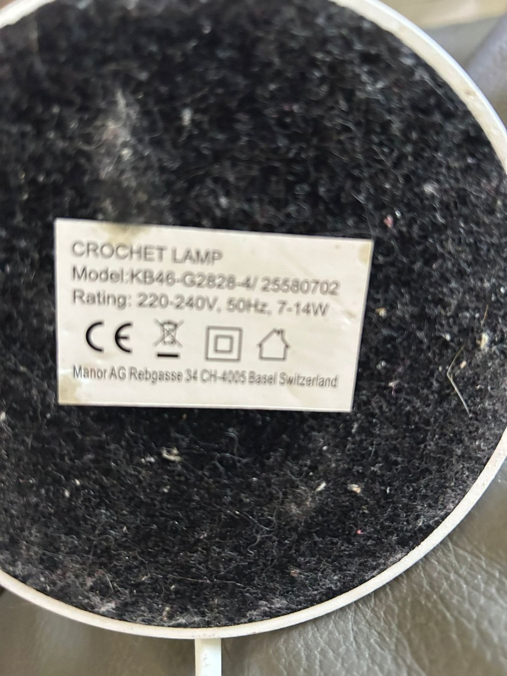 Lampade: Lampada da tavolo "crochet" – Usato da Melano venduto da H-Sara 2