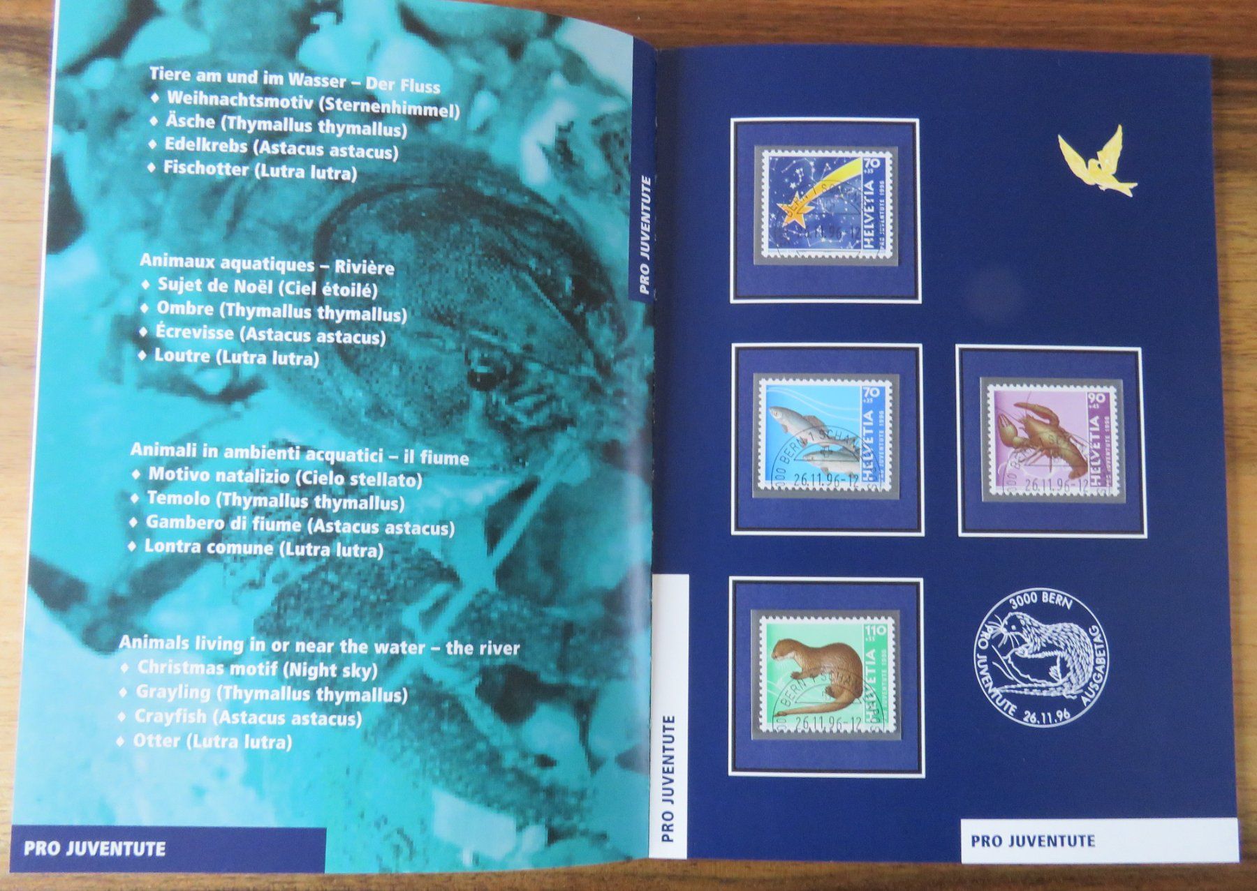 Tutti i francobolli: 1996 PTT Jahrbuch gestempelt – Usato da Kreuzlingen venduto da Koi4 6