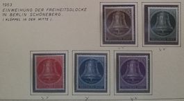 1953 Berlin, Nr. 82-86, Friedensglocke ** / * Kt. 83.-