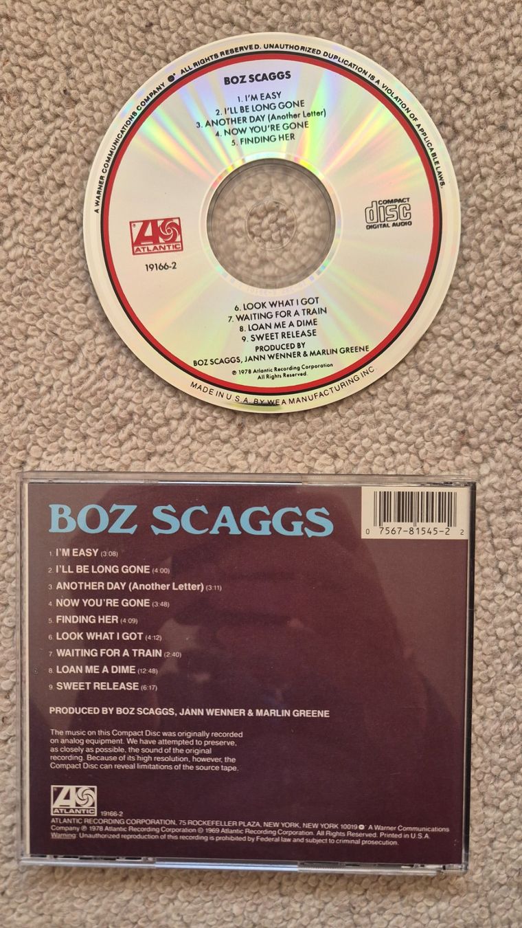 CDs: BOZ SCAGGS - same (mit Duan Allman) – D'occasion à Therwil par Rubo26 1