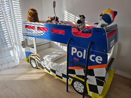 Etagenbett Polizei Kinderbett mit Matratze