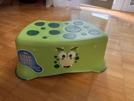Kinder Tritthocker Grün mit Dino-Motiv, Top Zustand!