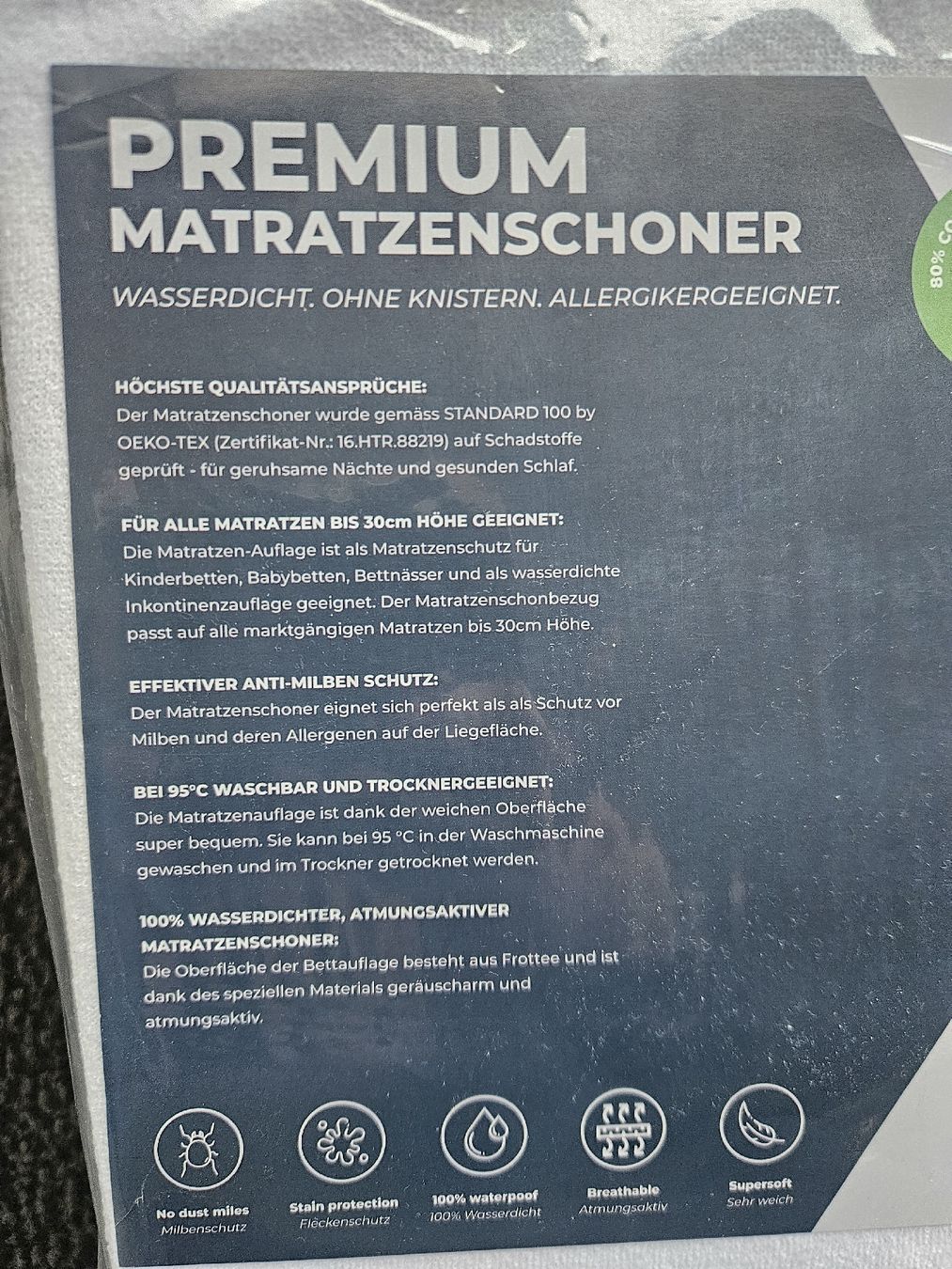 Biancheria da letto: Protège matelas 140x200 – Nuovo e nell'imballaggio originale da Onex venduto da fre_gd9f 1