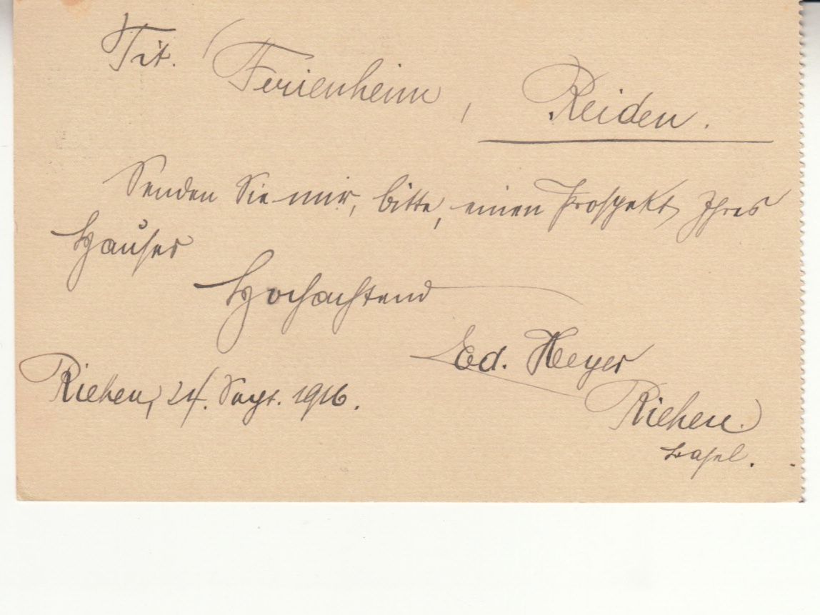 Alle Briefmarken: SGK PK 053y Riehen - Reiden – Gebraucht aus Bürglen TG von StampGraf 1