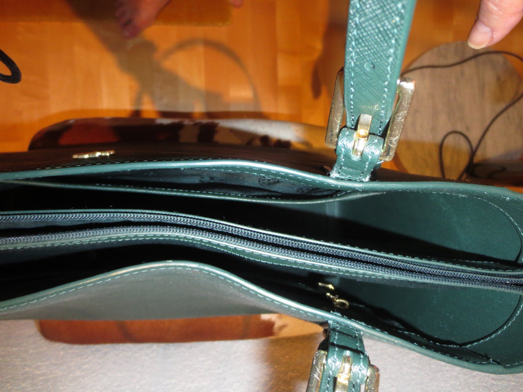 Tory Burch Borse da donna: Tory Burch Handtasche grün – Difettoso da Männedorf venduto da Livingston 5