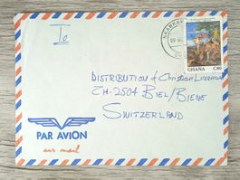 TR05 Enveloppe + Timbre Ghana 19xx