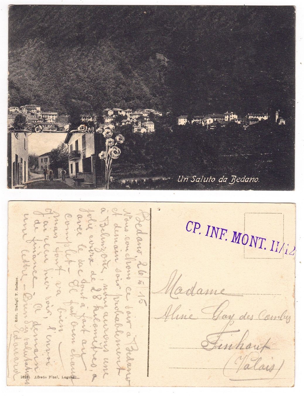 Cartoline postali: Un Saluto da Bedano – Usato da La Tour-de-Peilz venduto da amjust