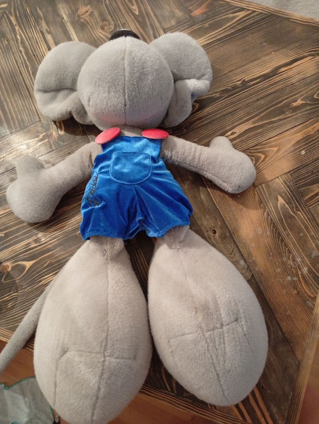 Spielzeuge: Graue Diddl Maus mit blauem Kleid. – Gebraucht aus Engelburg von CH.Me 1