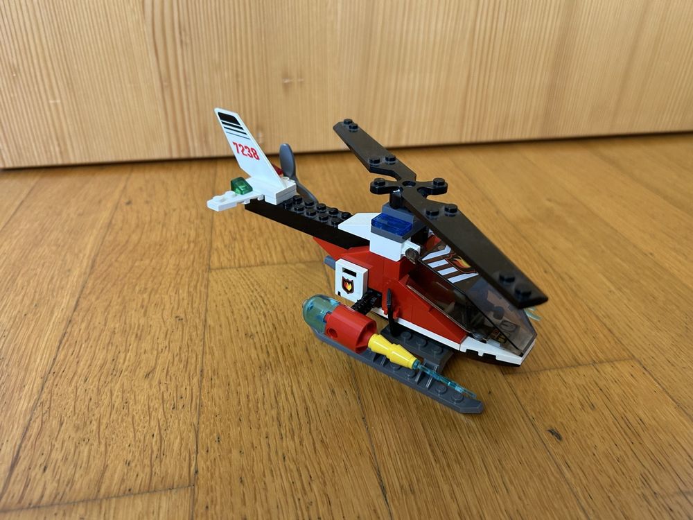 LEGO City 7238 Feuerwehr Helikopter - Komplett mit Anleitung (Gebraucht ...