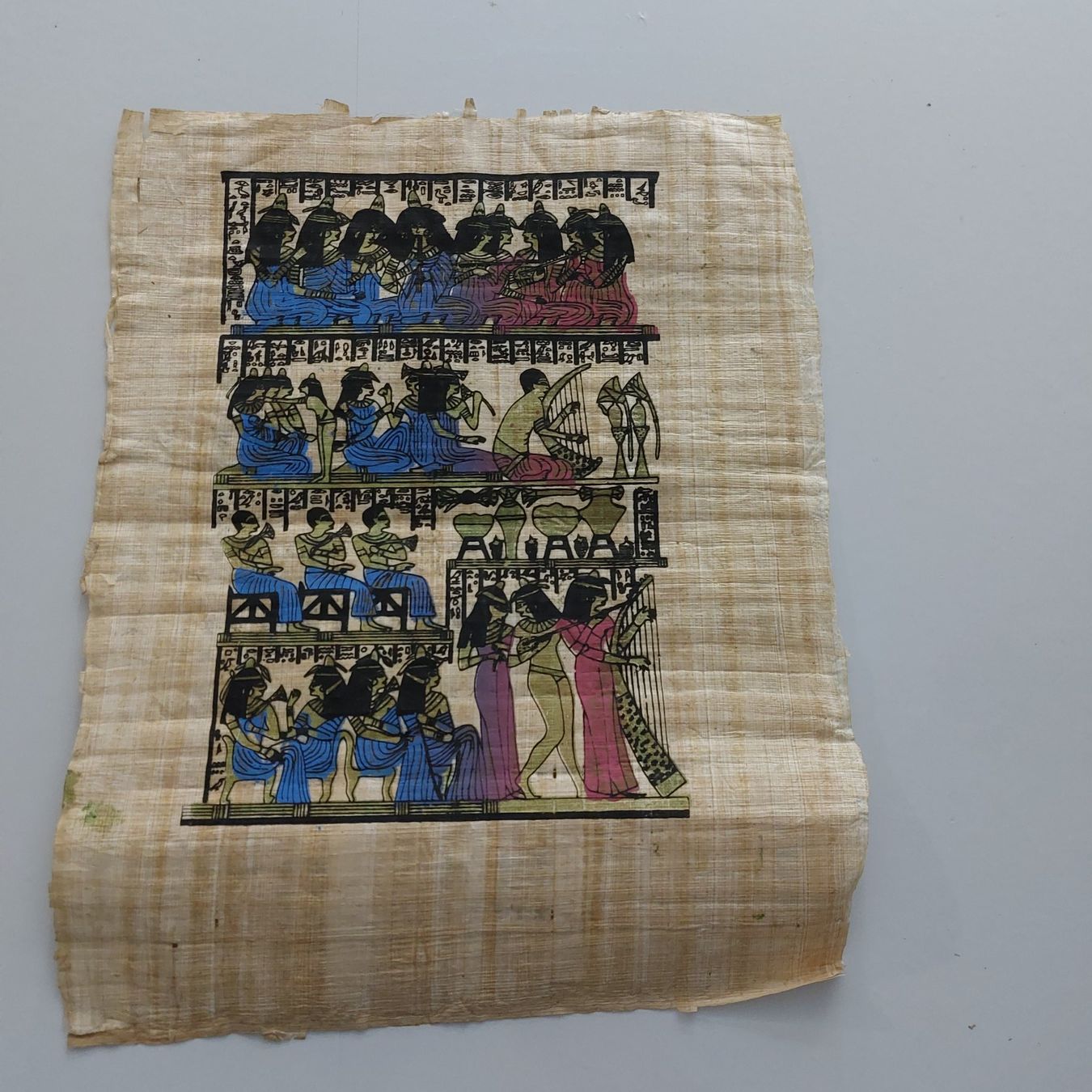 Dipinti: Papyrus  scènes égyptiennes, art – Usato da Oberburg venduto da Ines2019