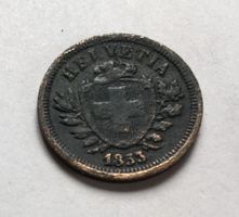 1853 1 Rappen breites Kreuz ab Fr. 1.-