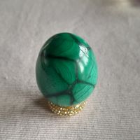Echtes Malachit-Ei, ca. 4,5 cm