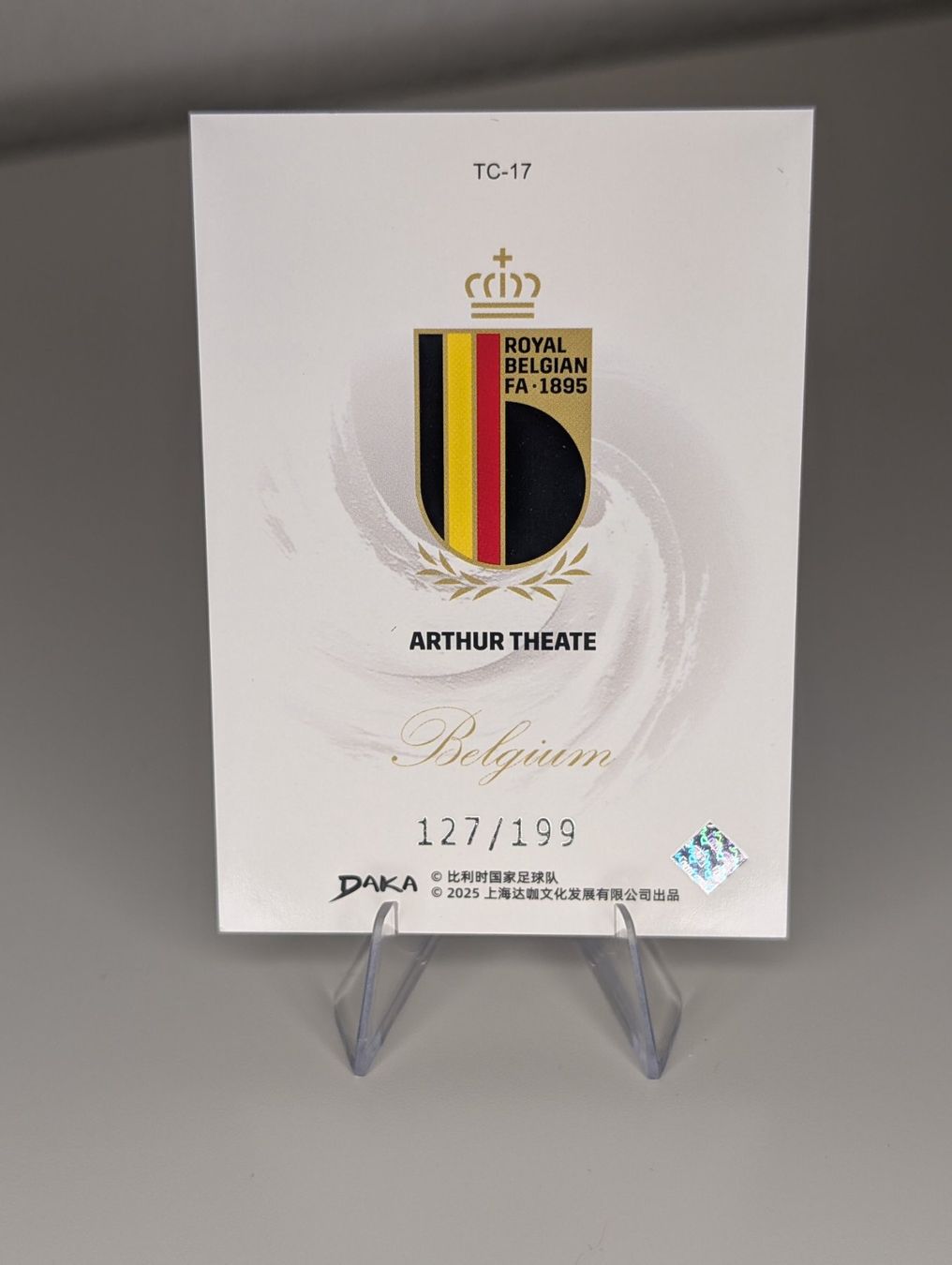 Carte collezionabili: Arthur Theate 127/199 Belgien Daka Audience – Nuovo (secondo la descrizione) da Hunzenschwil venduto da BRPCards 1