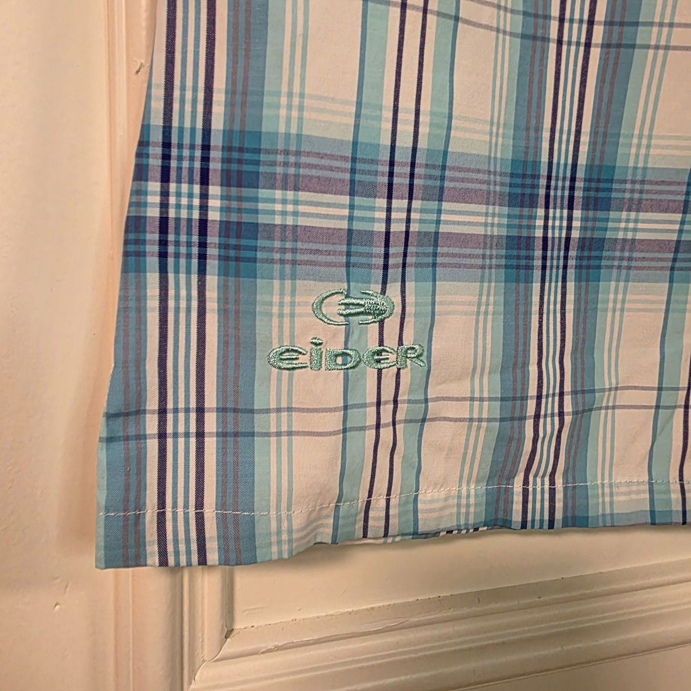 Camicette: Sommerliche Bluse von Eider, hellblau kariert, Gr. 38 – Usato da Wald ZH venduto da CapLux 7