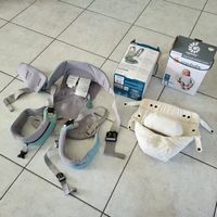 Ergobaby Carrier 360 grau/mint, Babytrage mit Neugeb.einsatz