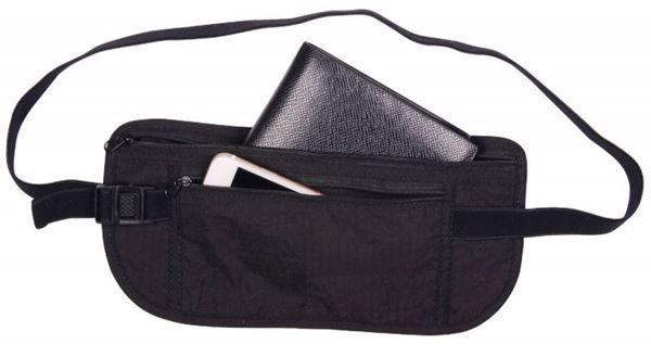Borse: Bauchtasche / Gürteltasche flach schwarz – Nuovo e nell'imballaggio originale da St. Gallen venduto da schnaeppchen-preise