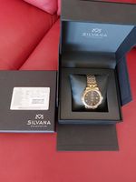 Silvana Baron Swiss Watch 42mm Automatic Neu!