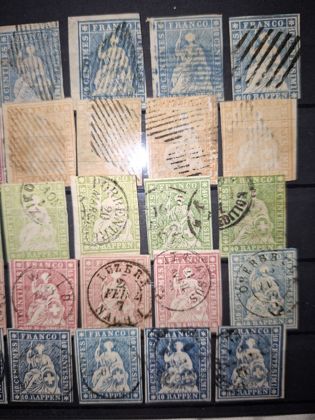 Tutti i francobolli: Strubel Lot 45 Stk.  – Usato da Balgach venduto da SIMEON27 3