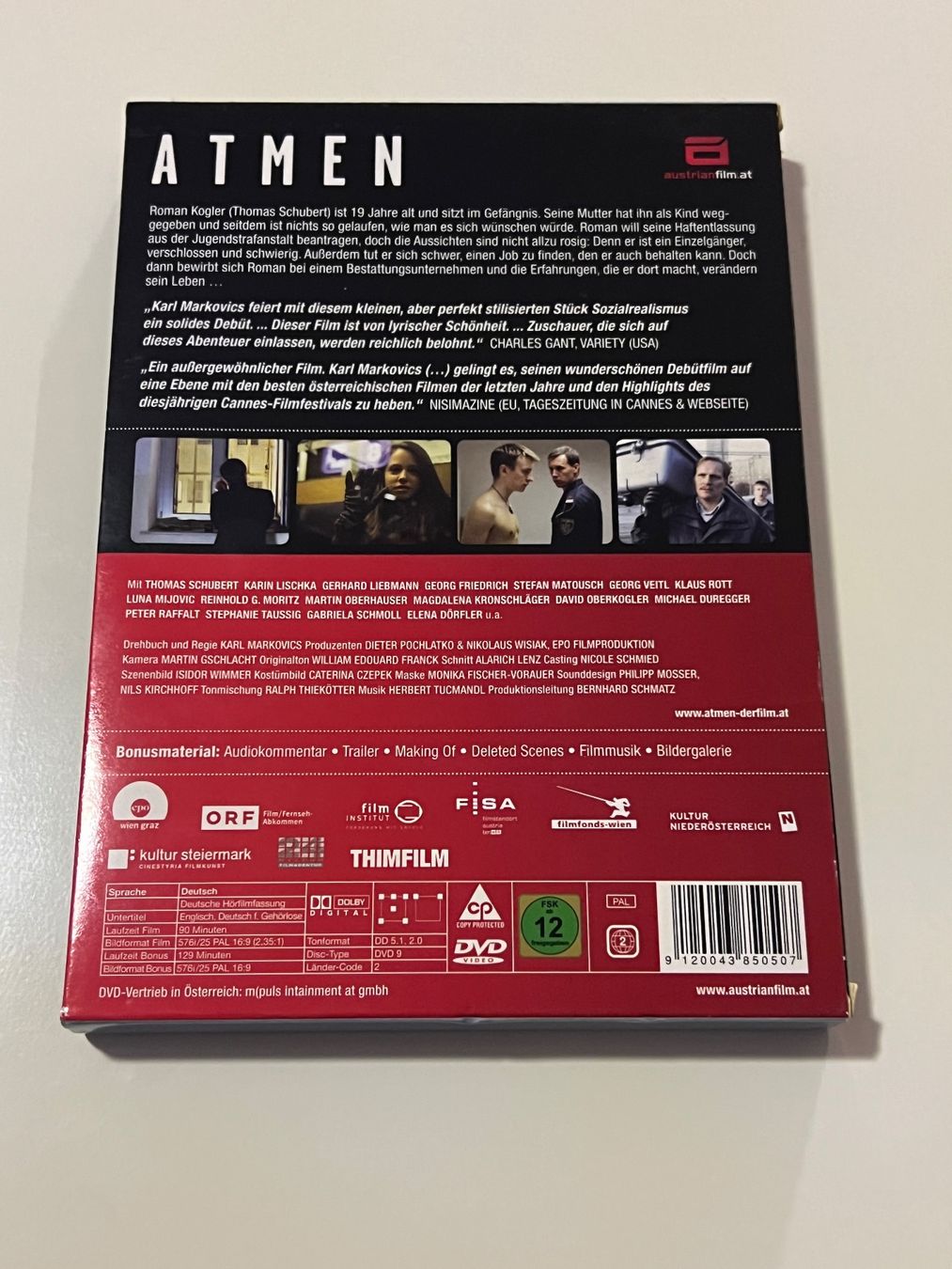 Tutti i DVDs: DVD Atmen - Schuber Edition – Nuovo (secondo la descrizione) da Altstätten SG venduto da sheamus 1