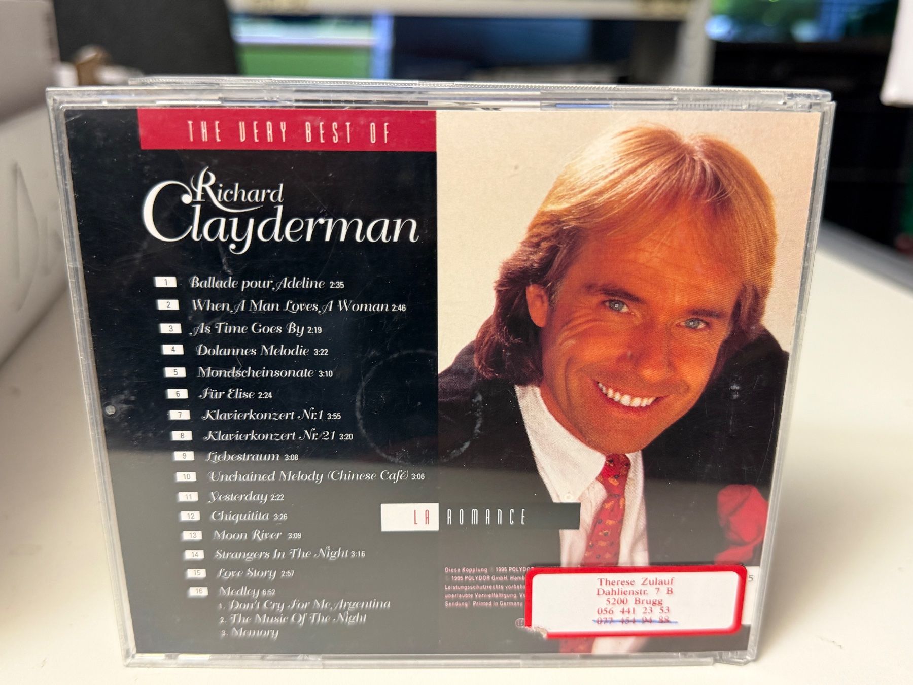 CD: Richard Clayderman - La Romance - HG41D – Usato da Küsnacht ZH venduto da swisssales.net 1