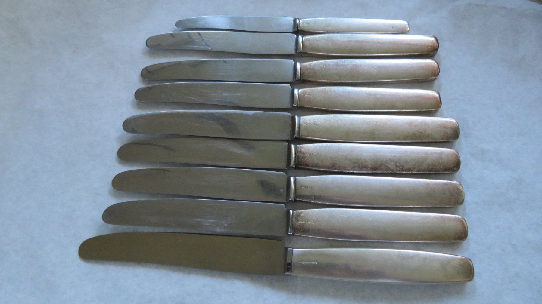 Pott Posate: Vintage Pott Messer Versilbert – Usato da Pfungen venduto da arteo