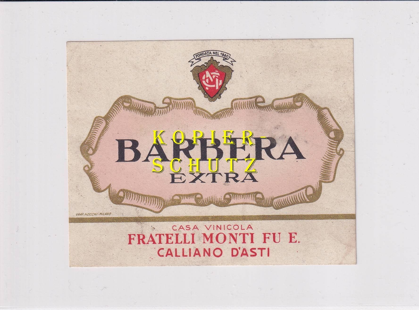 Papier: Etikette - Barbera Extra /bd – D'occasion à Hombrechtikon par Rudolf07