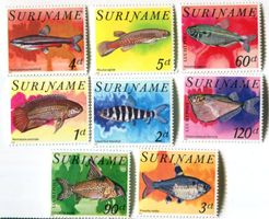 Briefmarken "Fische". Suriname.