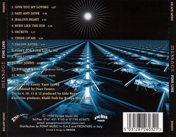 CD: Message – Fine Line – Usato da Thayngen venduto da doncorvetto 1