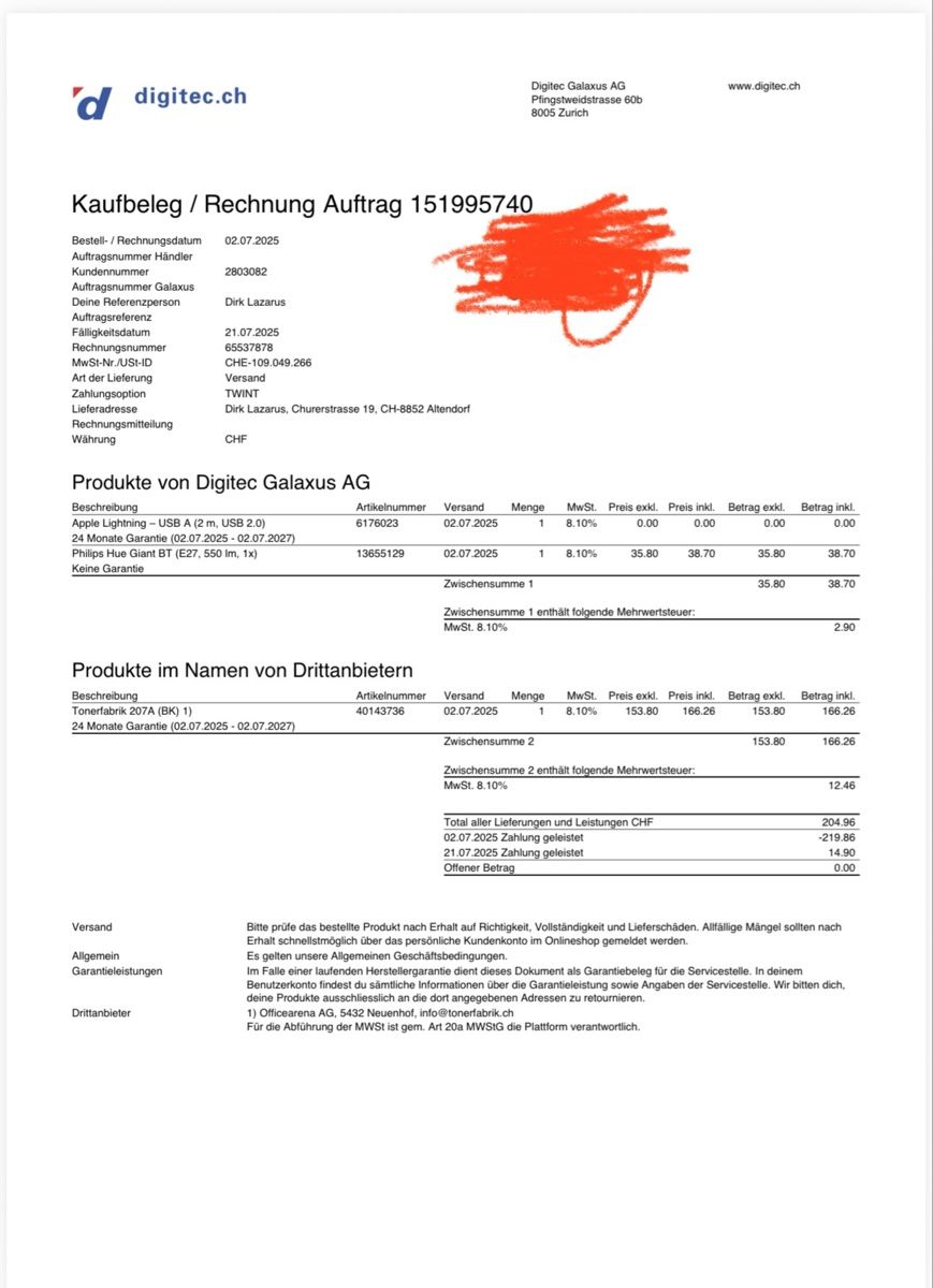 Hewlett Packard Druckerpatronen & Toner: Toner HP neu  – Neu (gemäss Beschreibung) aus Altendorf von Giovanni77 4