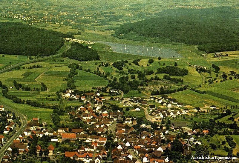 Ansichtskarten: Schotten - Luftaufnahme + 1977 – Gebraucht aus Emmenbrücke von teestube