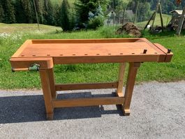 Hobelbank Werkbank renoviert