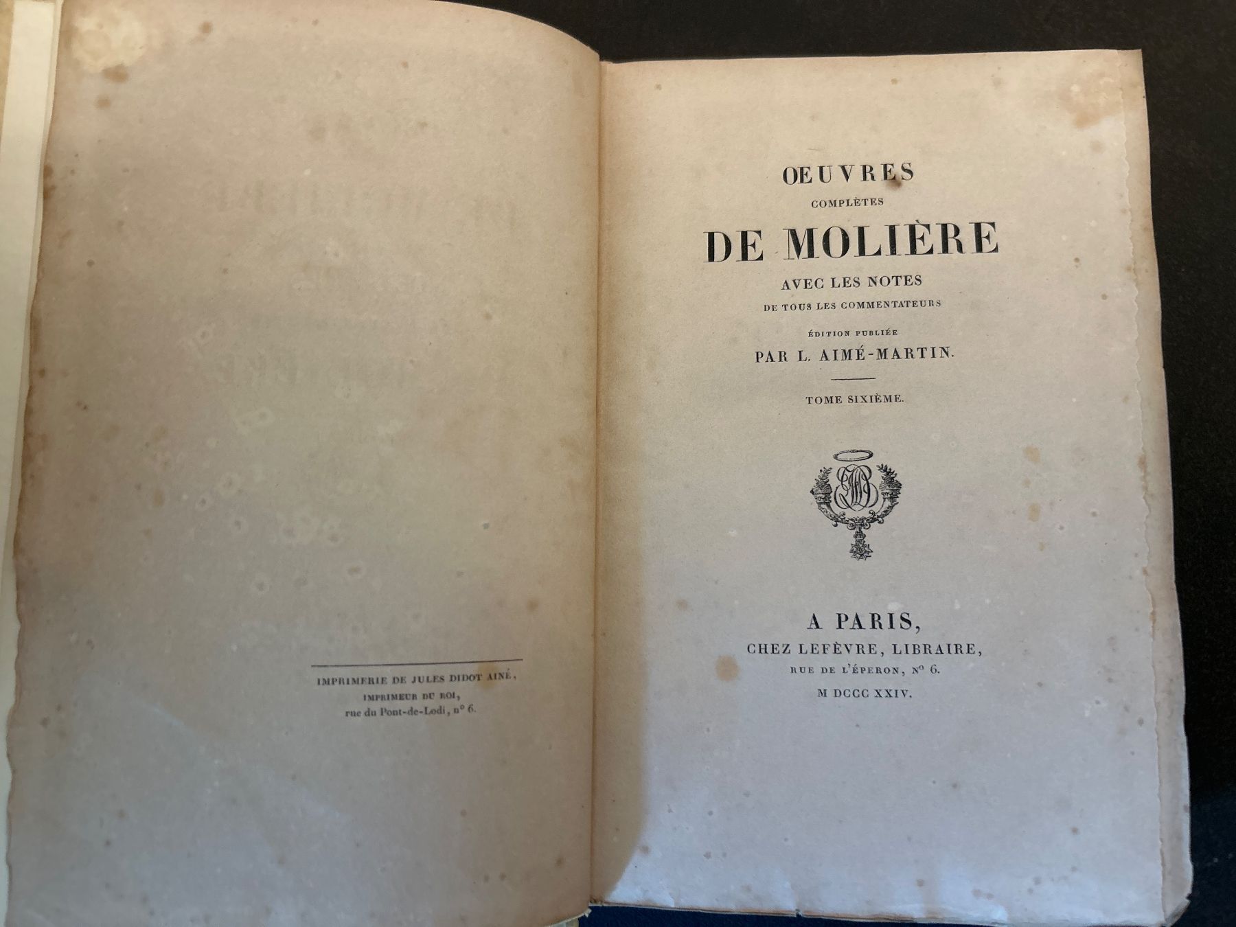 Libri: Œuvres completes de Molière tome VI – Usato da Céligny venduto da isa_lgy2 3