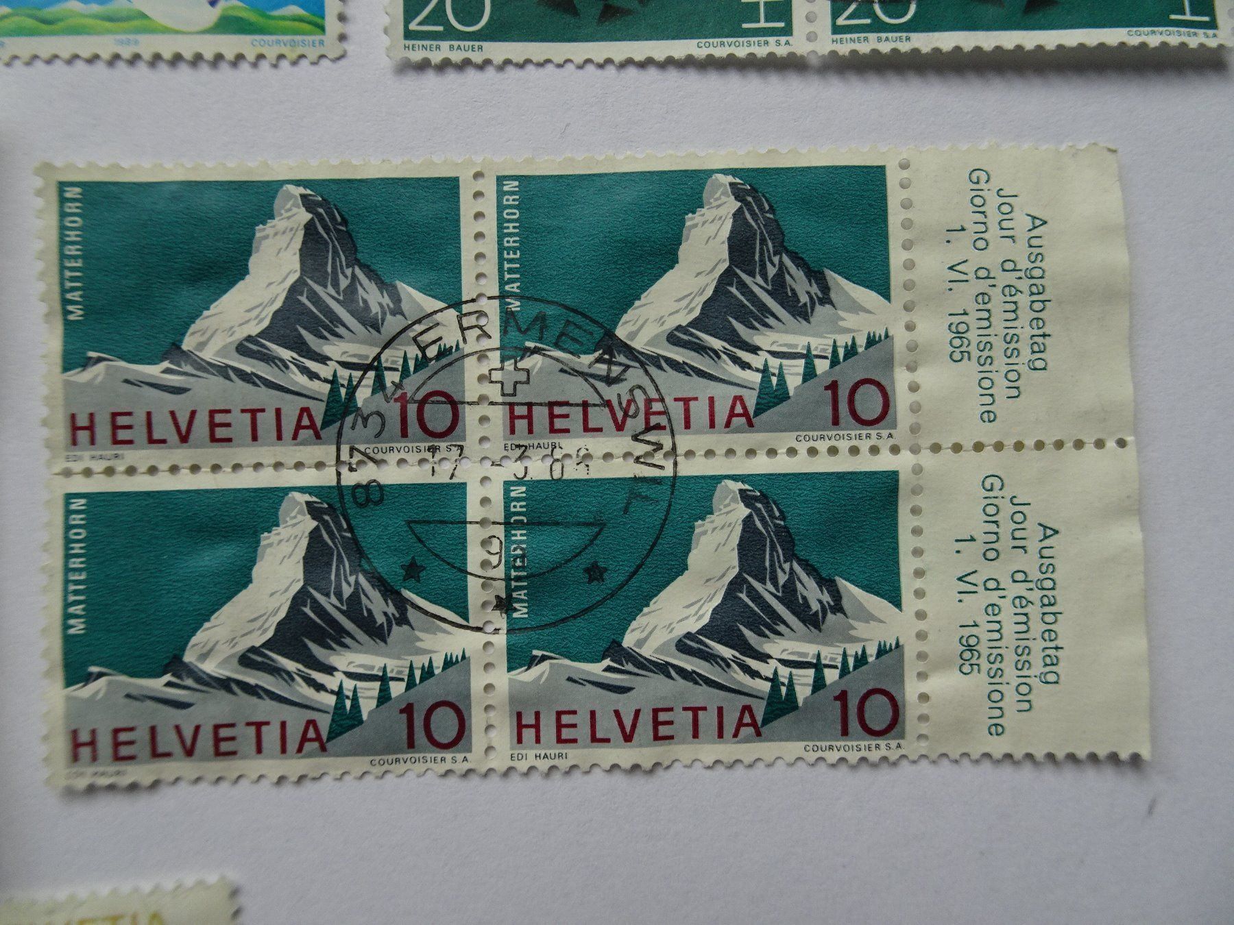 Alle Briefmarken: Div. 4er-Blocks – Gebraucht aus Aadorf von Chnorli-Furz 5