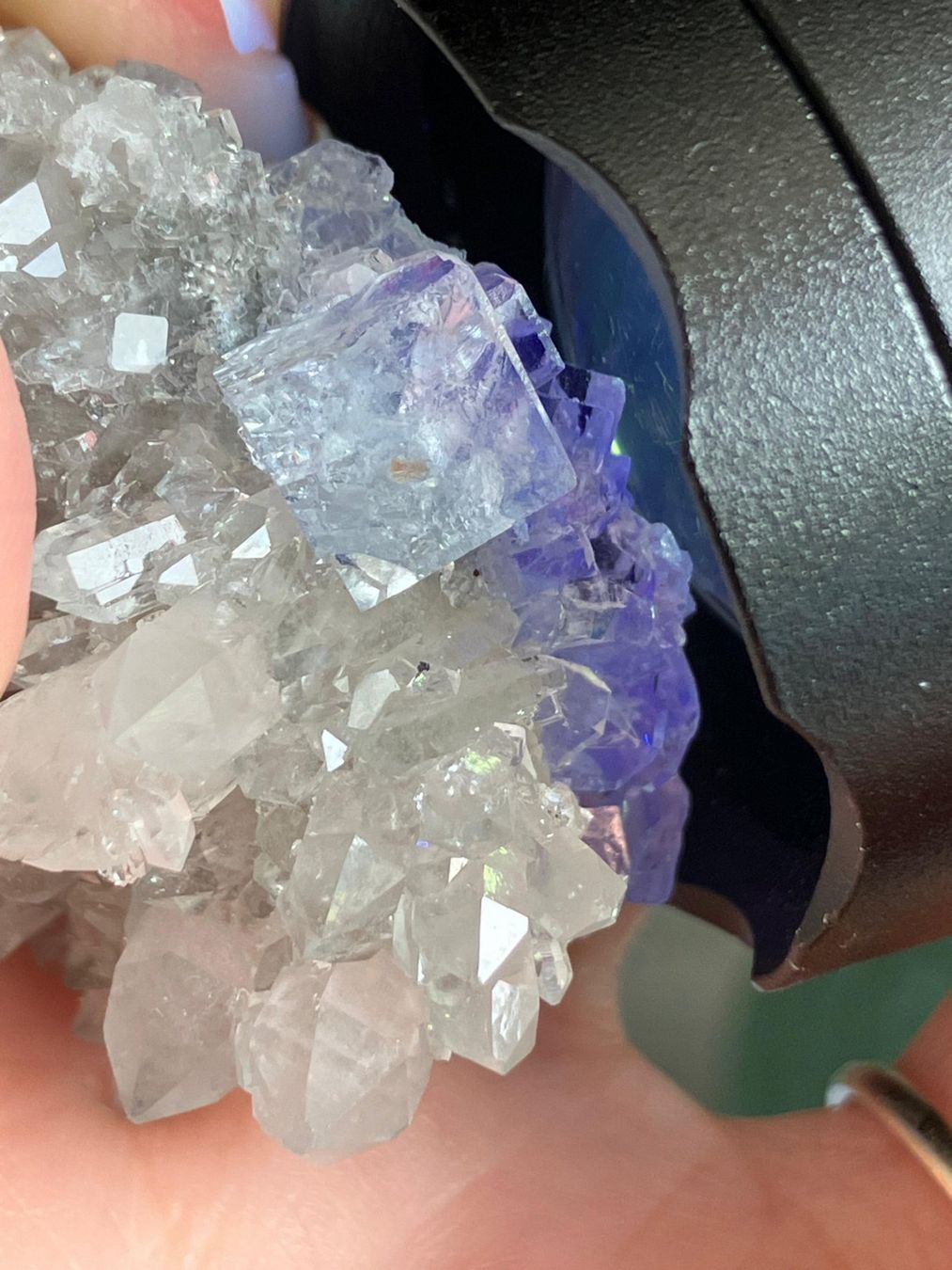 Minerali & Pietre curative: Quarz-Cluster mit Fluorit – Nuovo (secondo la descrizione) da Neuheim venduto da m.hald