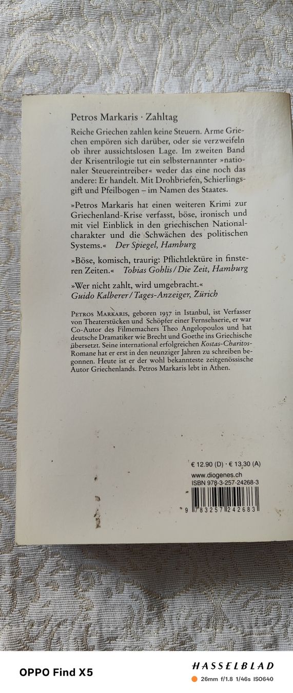 Livres: Zahltag – D'occasion à Volken par katz5 2