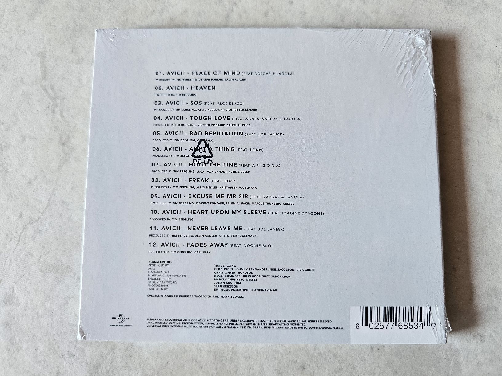 CD: Avicii  -  Tim 2019  /  Fabrikneu – Nuovo e nell'imballaggio originale da Schneisingen venduto da backstore24 1