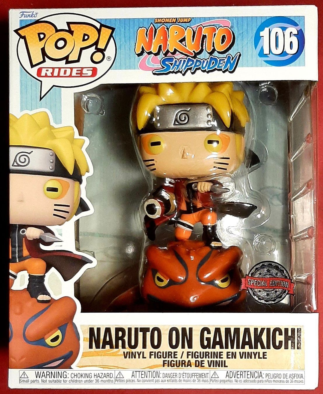 Funko Statuette: Funko Pop Naruto On Gamakichi – Nuovo e nell'imballaggio originale da Montet (Glâne) venduto da KOADA