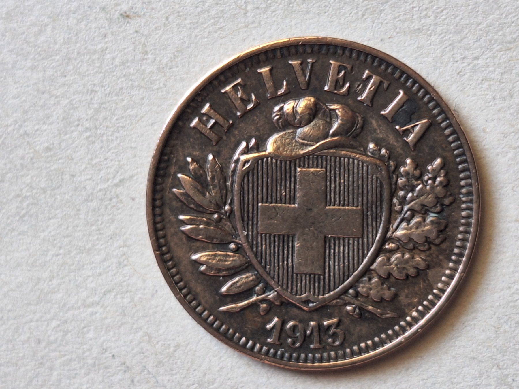 Tutti le monete: 2cts 1913  SS – Usato da Couvet venduto da zeze03