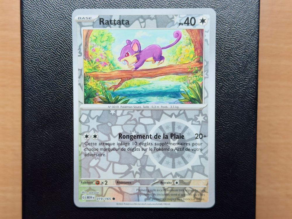 Rattata REVERSE (019/165) - POKEMON 151 - MEW FR (D'occasion) à Chézard ...