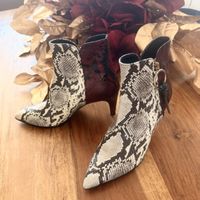 Stiefeletten Moda di Fausto Schlangenoptik Grösse 37