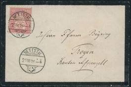 GL Netstal - Sitzende Helvetia - Brief - EF