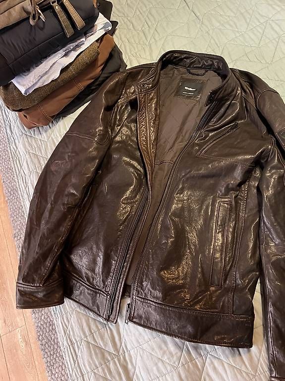 Vestes: Lederjacke Lammnappa Nappaleder Lammleder Strellson 54 – D'occasion à Gutenswil par jj1980ch