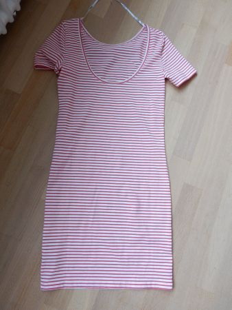 hübsches Strandkleid Nachthemd Pyjama NEU 36 rot-weiss
