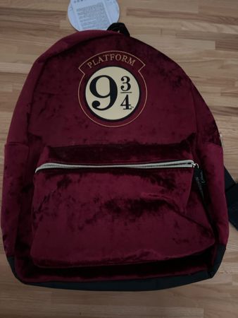Harry Potter Rucksack, Samt, Plattform 9 3/4, Neu!