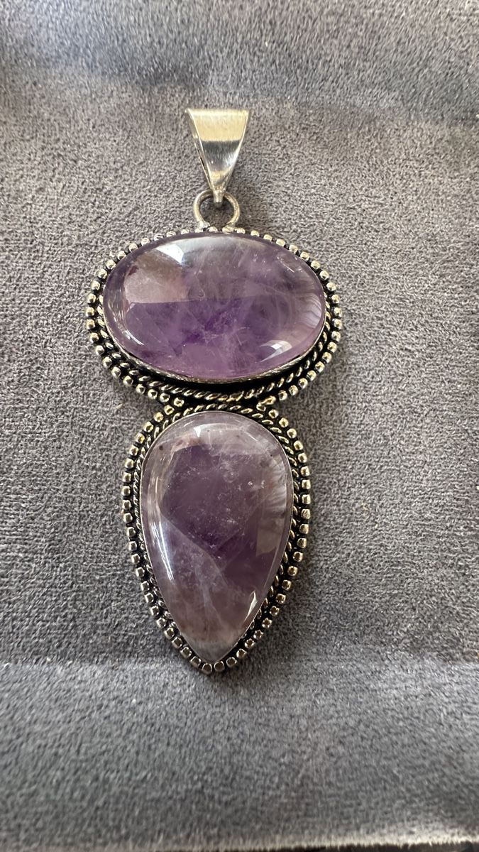Anhänger: Amethyst Silber Anhänger  – Neu und originalverpackt aus Kriens von Hortensie6